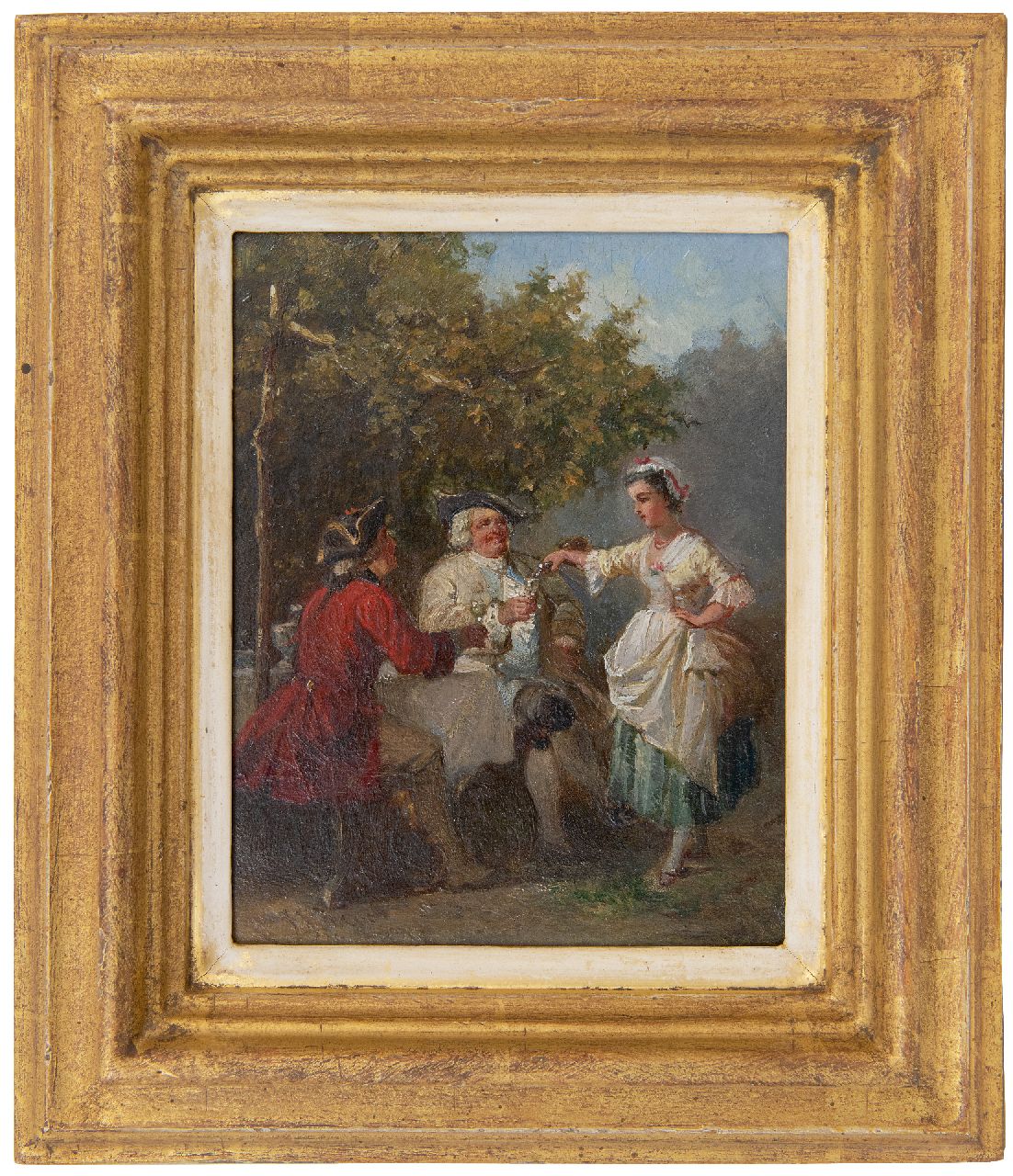 Zuidema Broos J.J.  | Jan Jacob Zuidema Broos | Gemälde zum Verkauf angeboten | Ländliche Freuden, Öl auf Holz 19,0 x 14,8 cm, Unterzeichnet u.l.