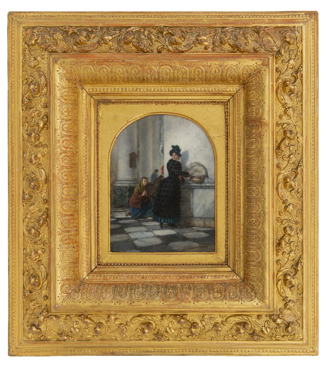 Haaxman P.A.  | Pieter Alardus Haaxman, Voller Vorfreude, Öl auf Holz 19,0 x 14,5 cm, Unterzeichnet u.r.
