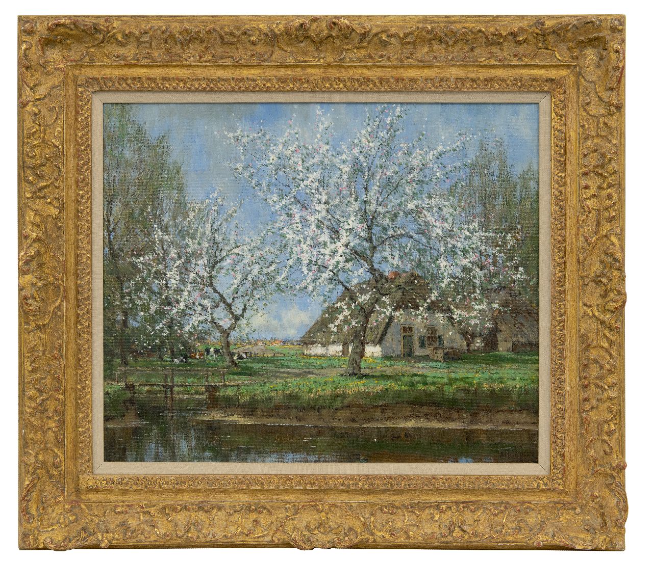 Gorter A.M.  | 'Arnold' Marc Gorter, Frühlingsblüte, Öl auf Leinwand 46,3 x 56,3 cm, Unterzeichnet u.r.