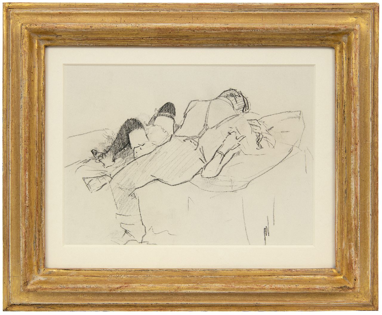 Hem P. van der | Pieter 'Piet' van der Hem | Aquarelle und Zeichnungen zum Verkauf angeboten | Liebespaar, Holzkohle auf Papier 18,5 x 25,4 cm Hem P. van der | Pieter 'Piet' van der Hem | Aquarelle und Zeichnungen zum Verkauf angeboten | Liebespaar, Holzkohle auf Papier 18,5 x 25,4 cm