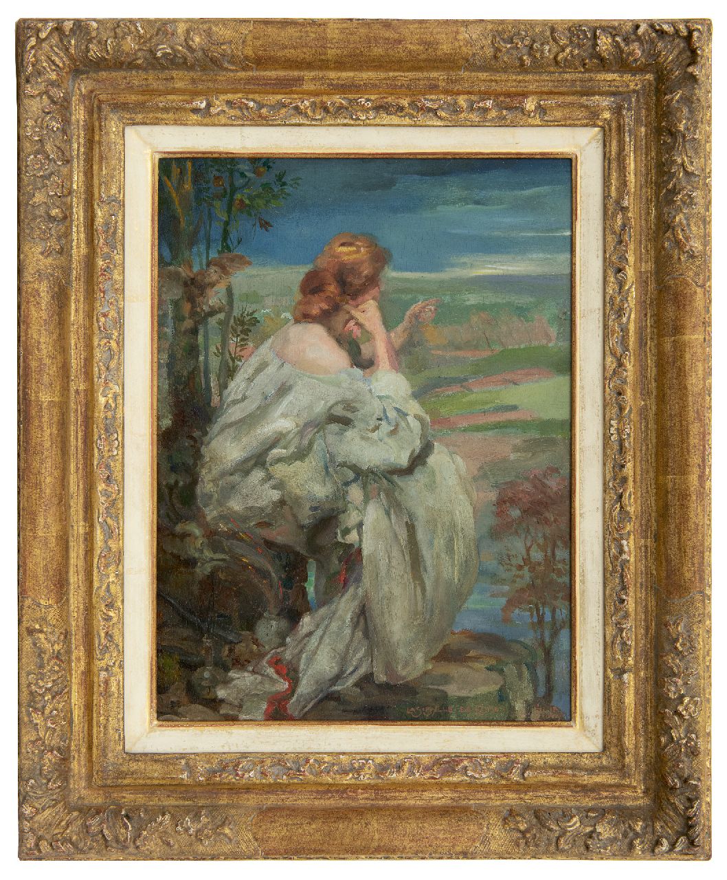 Luns H.M.  | Hubert Marie 'Huib' Luns, Die Sibylle von Cumae, Öl auf Holz 32,6 x 23,9 cm, Unterzeichnet u.r. und datiert '06