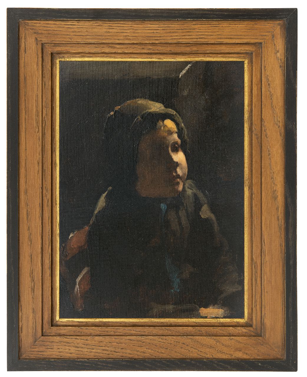 Witsen W.A.  | 'Willem' Arnold Witsen | Gemälde zum Verkauf angeboten | Bauernmädchen, Öl auf Malereifaser 35,5 x 25,3 cm, zu datieren um 1885