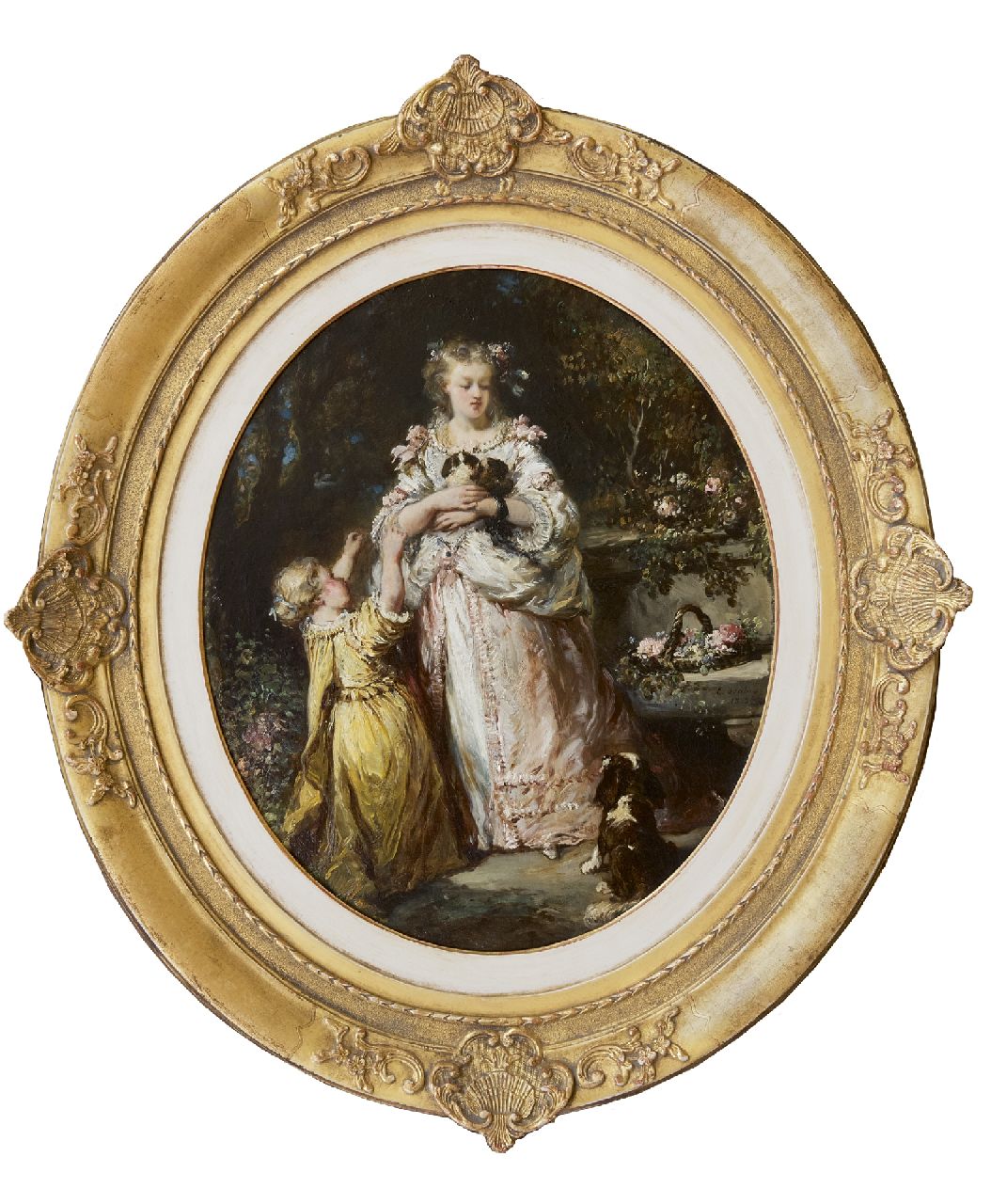 Isabey L.G.E.  | Louis Gabriel 'Eugène' Isabey | Gemälde zum Verkauf angeboten | Das neue Nest, Öl auf Leinwand 47,3 x 39,2 cm, Unterzeichnet u.r. und datiert 1852