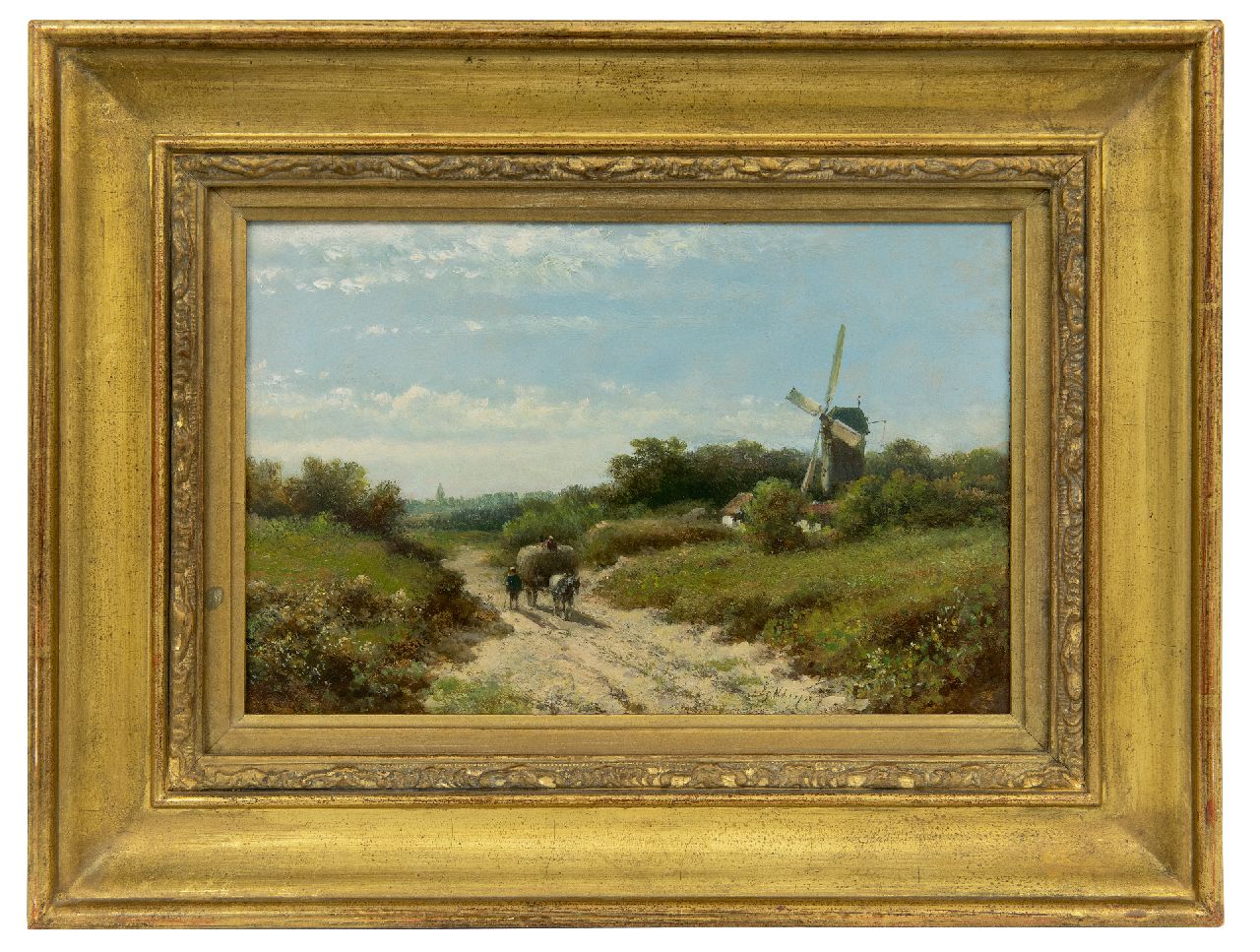 Kleijn L.J.  | Lodewijk Johannes Kleijn, Bauern auf dem Heimweg, Öl auf Holz 21,0 x 30,5 cm, Unterzeichnet r.u.