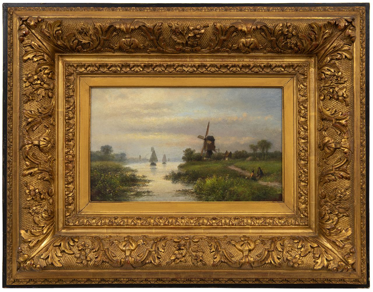 Kleijn L.J.  | Lodewijk Johannes Kleijn | Gemälde zum Verkauf angeboten | Mühle am Wasser, Öl auf Holz 20,5 x 33,3 cm, Unterzeichnet r.u.