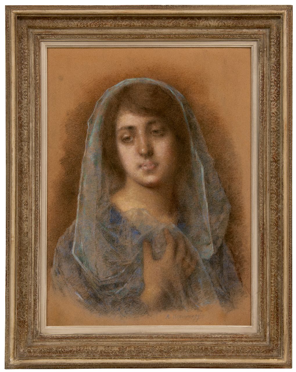 Harlamoff A.A. | Alexei Alexeievich Harlamoff | Aquarelle und Zeichnungen zum Verkauf angeboten | Porträt einer Dame, Pastell auf Papier 58,5 x 43,5 cm, Unterzeichnet u.r. Harlamoff A.A. | Alexei Alexeievich Harlamoff | Aquarelle und Zeichnungen zum Verkauf angeboten | Porträt einer Dame, Pastell auf Papier 58,5 x 43,5 cm, Unterzeichnet u.r.