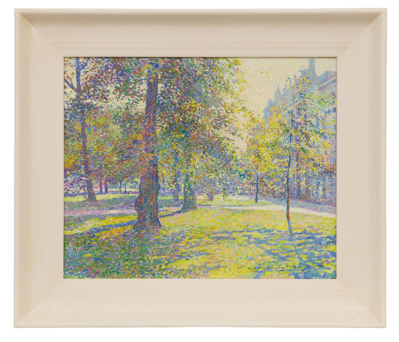 Boer H. de | Hessel de Boer, Ein sonniger Lange Voorhout, Den Haag, Öl auf Leinwand 38,0 x 46,3 cm, Unterzeichnet u.r.