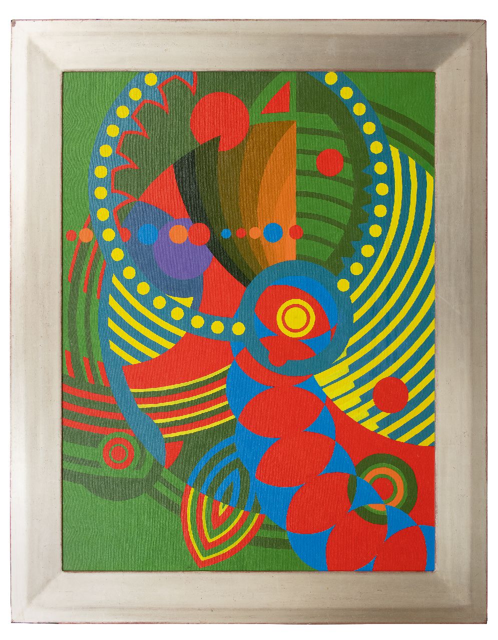 Justice J.  | Jack Justice | Gemälde zum Verkauf angeboten | Parrot, Öl auf Leinwand  auf Holzfaser 121,5 x 90,0 cm, Unterzeichnet verso auf Band und datiert 8/8/1966