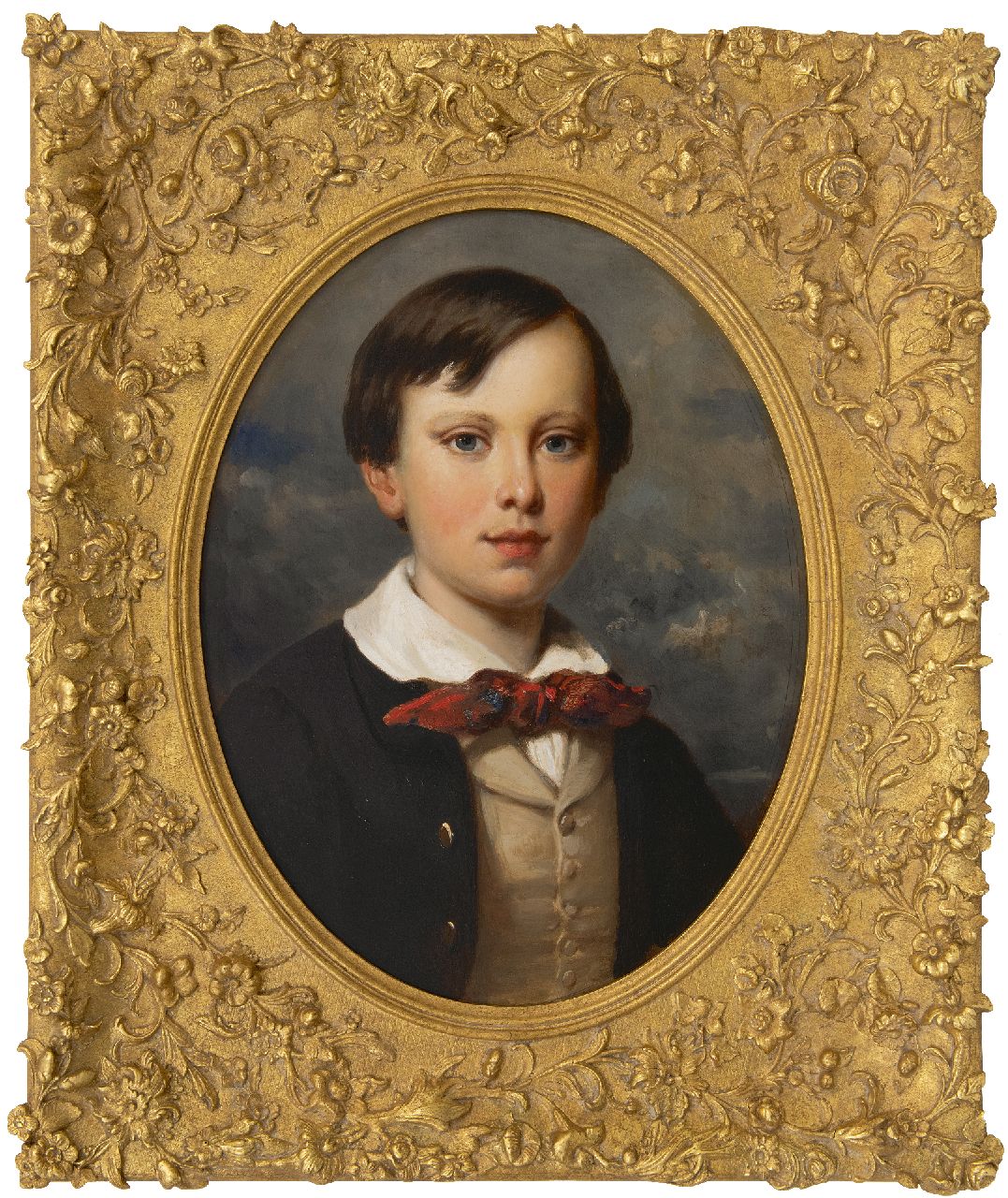 Pieneman N.  | Nicolaas Pieneman, Porträt des niederländischen Kronprinzen Wiwill, Öl auf Holz 51,6 x 37,3 cm, zu datieren um 1852-1853