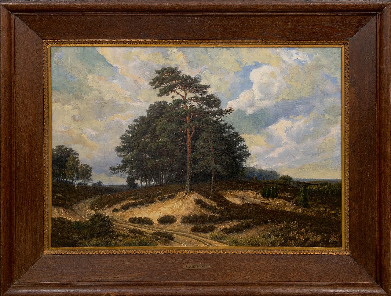 Hanedoes G.  | Gabriël Hanedoes | Gemälde zum Verkauf angeboten | Heidelandschaft, Öl auf Leinwand 67,5 x 95,7 cm, Unterzeichnet u.r.