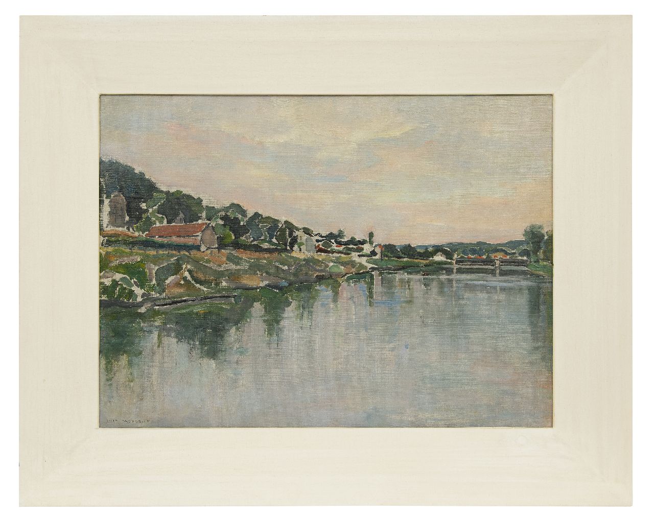 Mondriaan P.C.  | Pieter Cornelis 'Piet' Mondriaan | Gemälde zum Verkauf angeboten | Das Seine Ufer, Öl auf Leinwand 54,2 x 73,1 cm, Unterzeichnet u.l. und zu datieren 1931