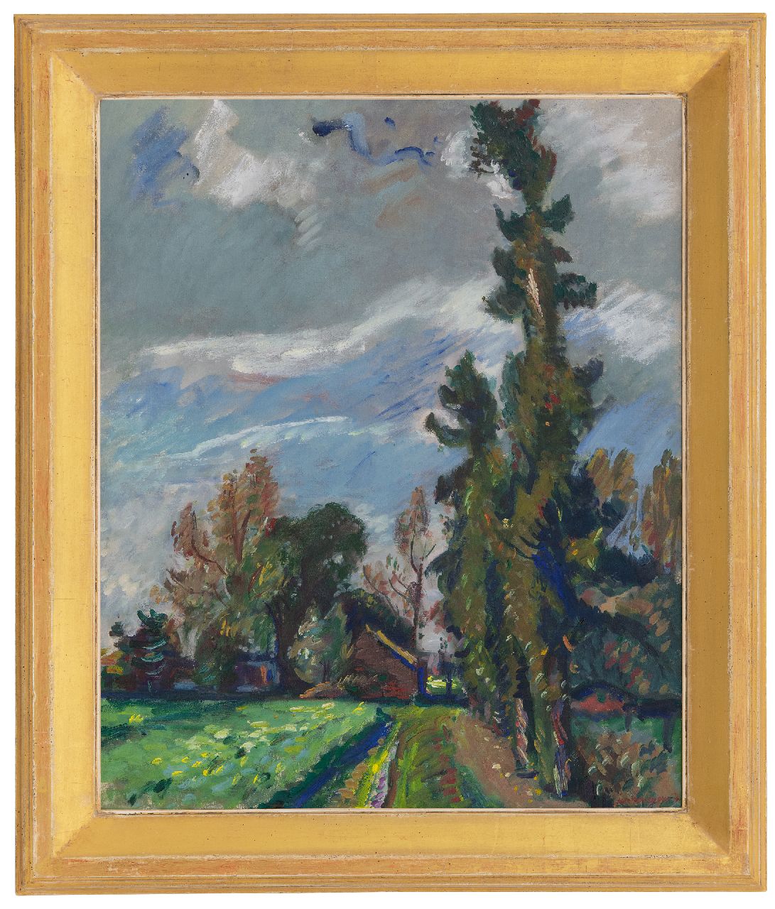Wiegers J.  | Jan Wiegers | Gemälde zum Verkauf angeboten | Veluwe Landschaft, Öl auf Leinwand 61,4 x 50,5 cm, Unterzeichnet u.r. und datiert '41