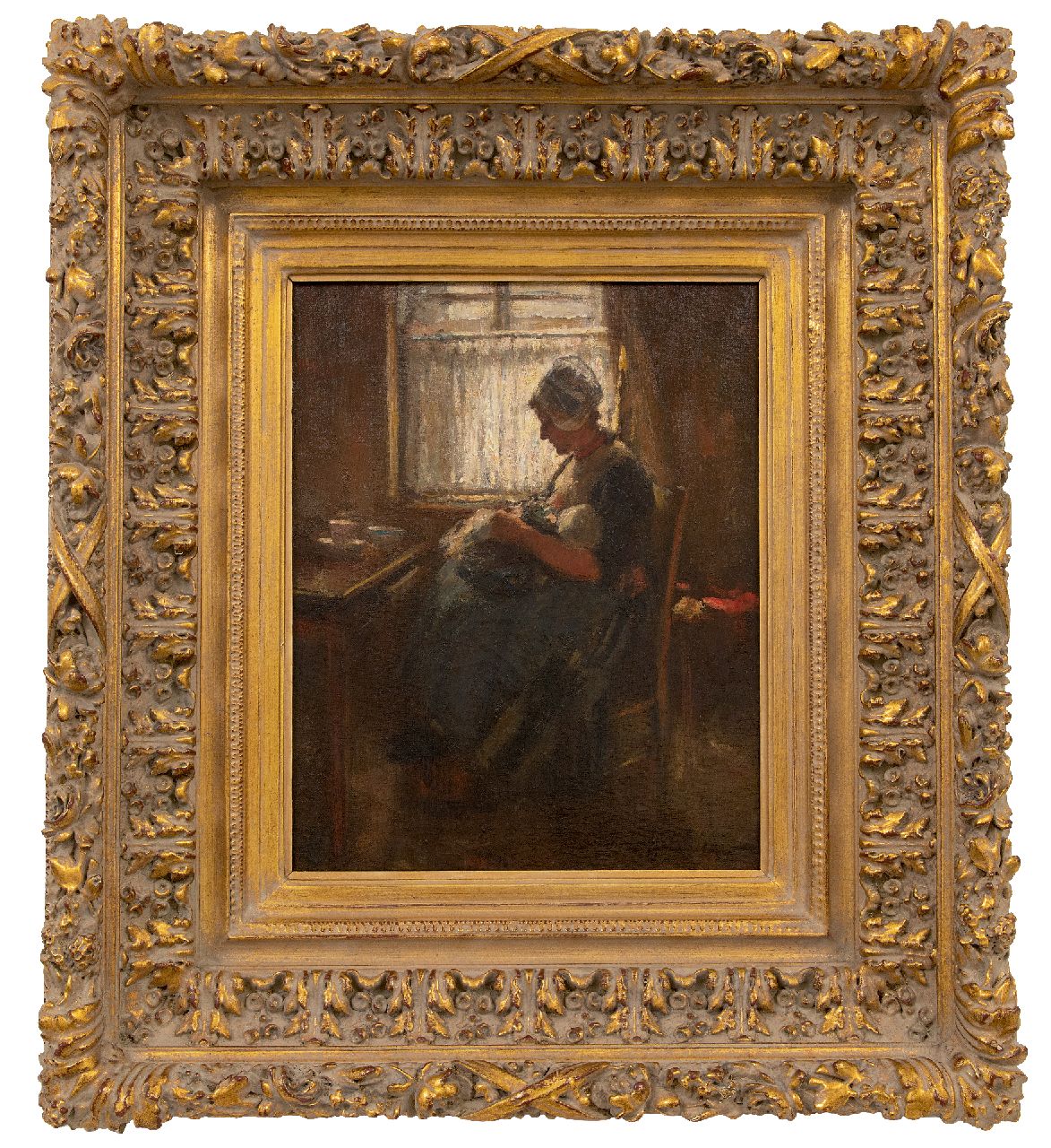 Hutchison R.G.  | Robert Gemmell Hutchison | Gemälde zum Verkauf angeboten | Volendamer Mutter und Kind, Öl auf Leinwand 40,7 x 30,5 cm, Unterzeichnet u.r.