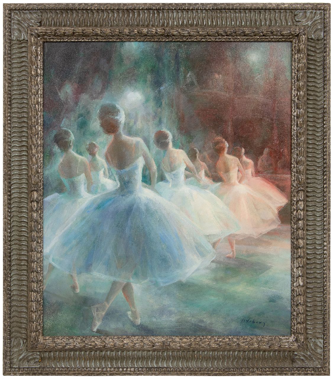 Vrbová-Štefková M. | Miroslava Vrbová-Štefková | Gemälde zum Verkauf angeboten | Tänzerinnen auf der Balletbühne, Öl auf Holzfaser 72,4 x 60,1 cm, Unterzeichnet u.r. Vrbová-Štefková M. | Miroslava Vrbová-Štefková | Gemälde zum Verkauf angeboten | Tänzerinnen auf der Balletbühne, Öl auf Holzfaser 72,4 x 60,1 cm, Unterzeichnet u.r.