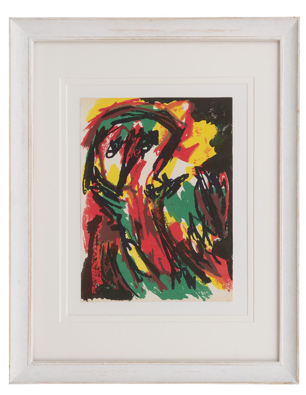 Appel C.K.  | Christiaan 'Karel' Appel | Grafik zum Verkauf angeboten | Abstrakter Mensch, Litho 30,9 x 23,9 cm, zu datieren 1961
