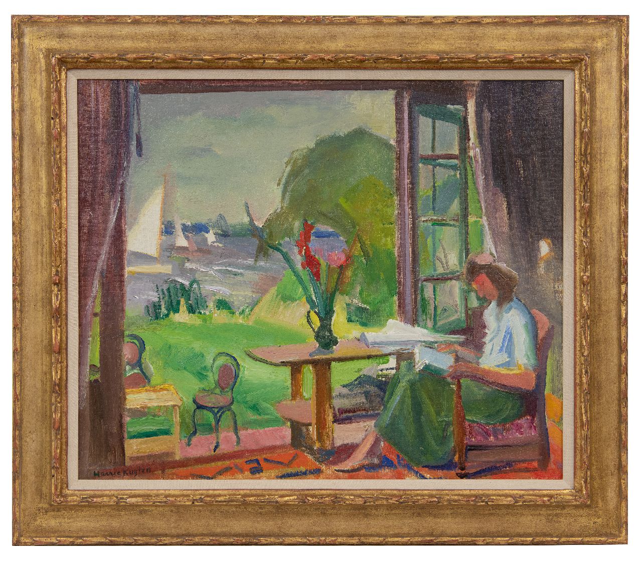 Kuijten H.J.  | Henricus Johannes 'Harrie' Kuijten | Gemälde zum Verkauf angeboten | Haus am See, Öl auf Leinwand 50,0 x 60,0 cm, Unterzeichnet u.l. und zu datieren um 1948