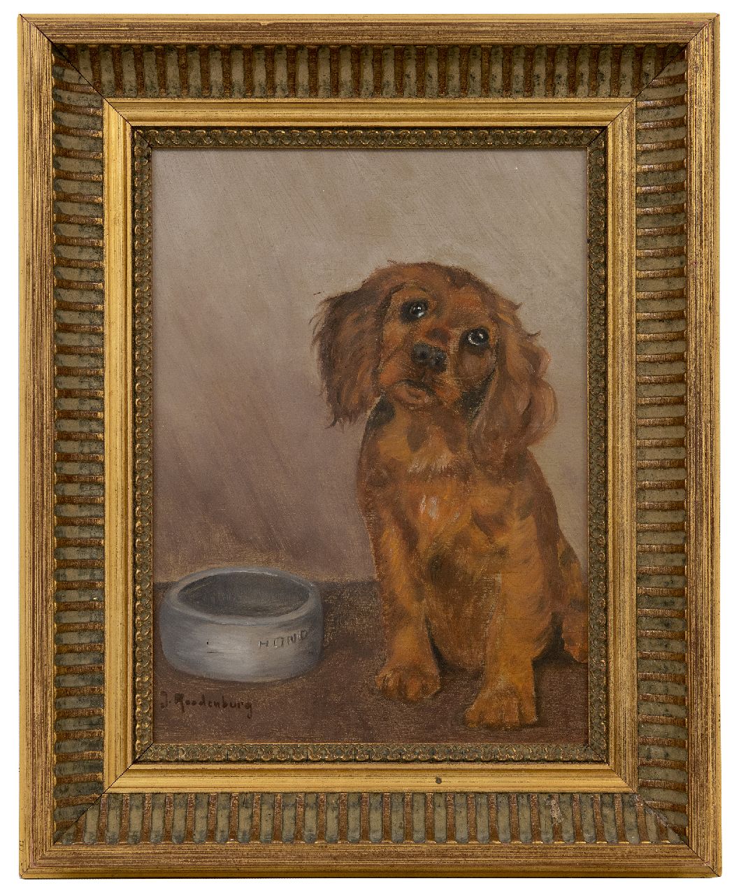 Roodenburg J.C.  | Johannes Carolus Roodenburg | Gemälde zum Verkauf angeboten | Zeit für das Essen, Öl auf Holz 31,9 x 24,5 cm, Unterzeichnet u.l.