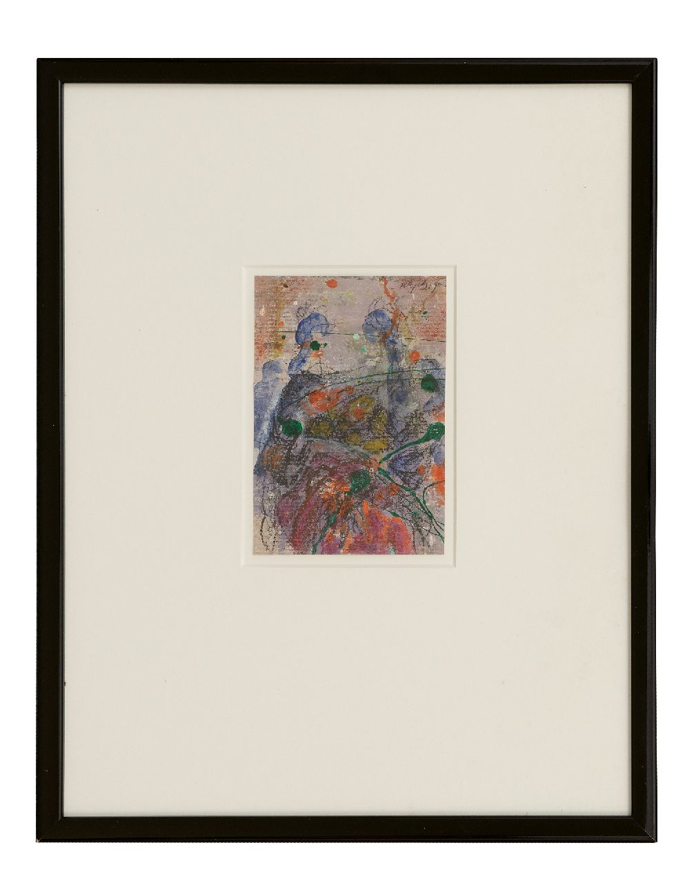 Snijders A.C.  | Adrianus Cornelis 'Ad' Snijders, Ohne Titel, Gemischte Technik auf Papier 10,4 x 14,8 cm, Unterzeichnet o.r. und datiert '90