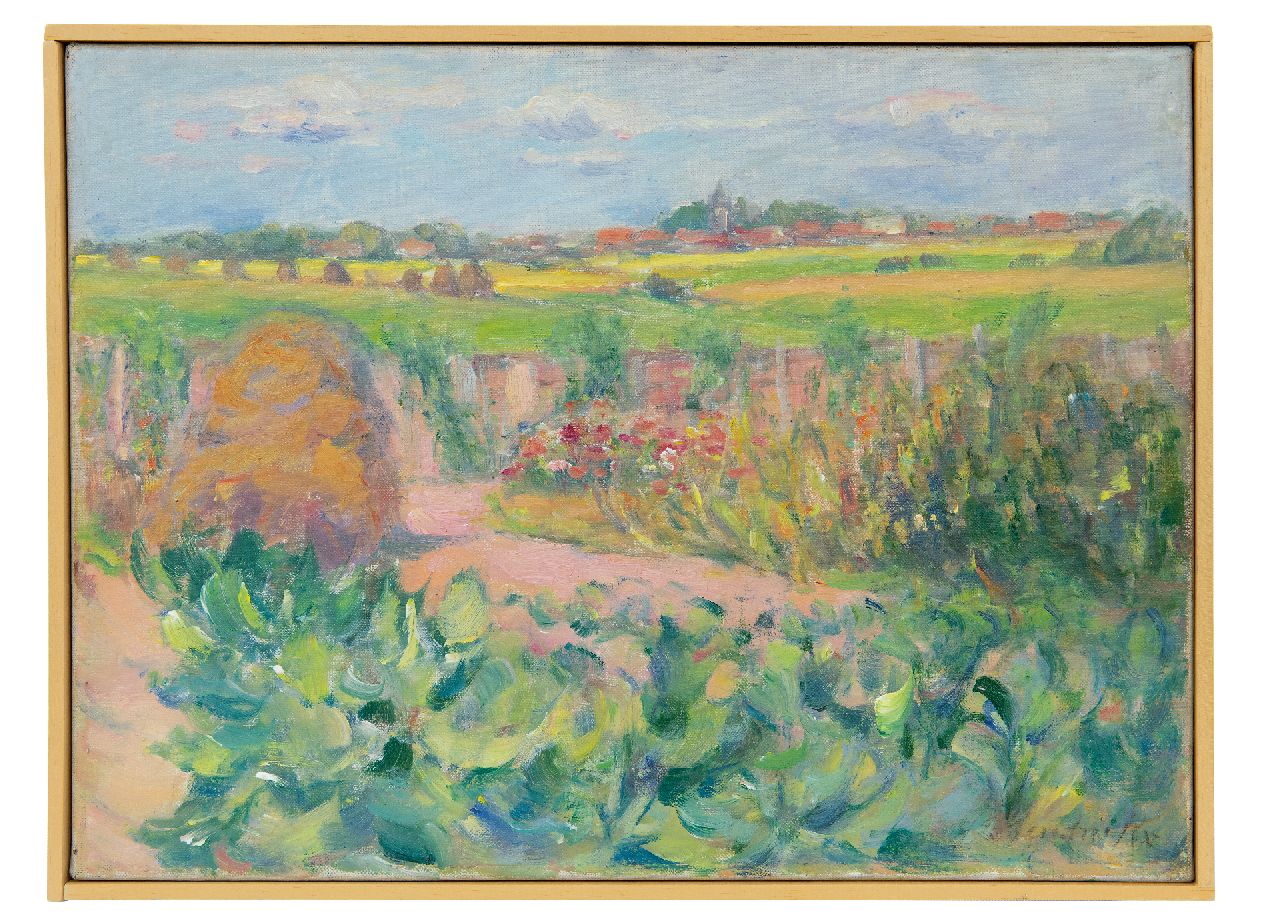 Hendrickx J.  | Josephina Hendrickx, Gemüsegarten, Zeeland, Öl auf Leinwand 27,8 x 37,6 cm, Unterzeichnet u.r.