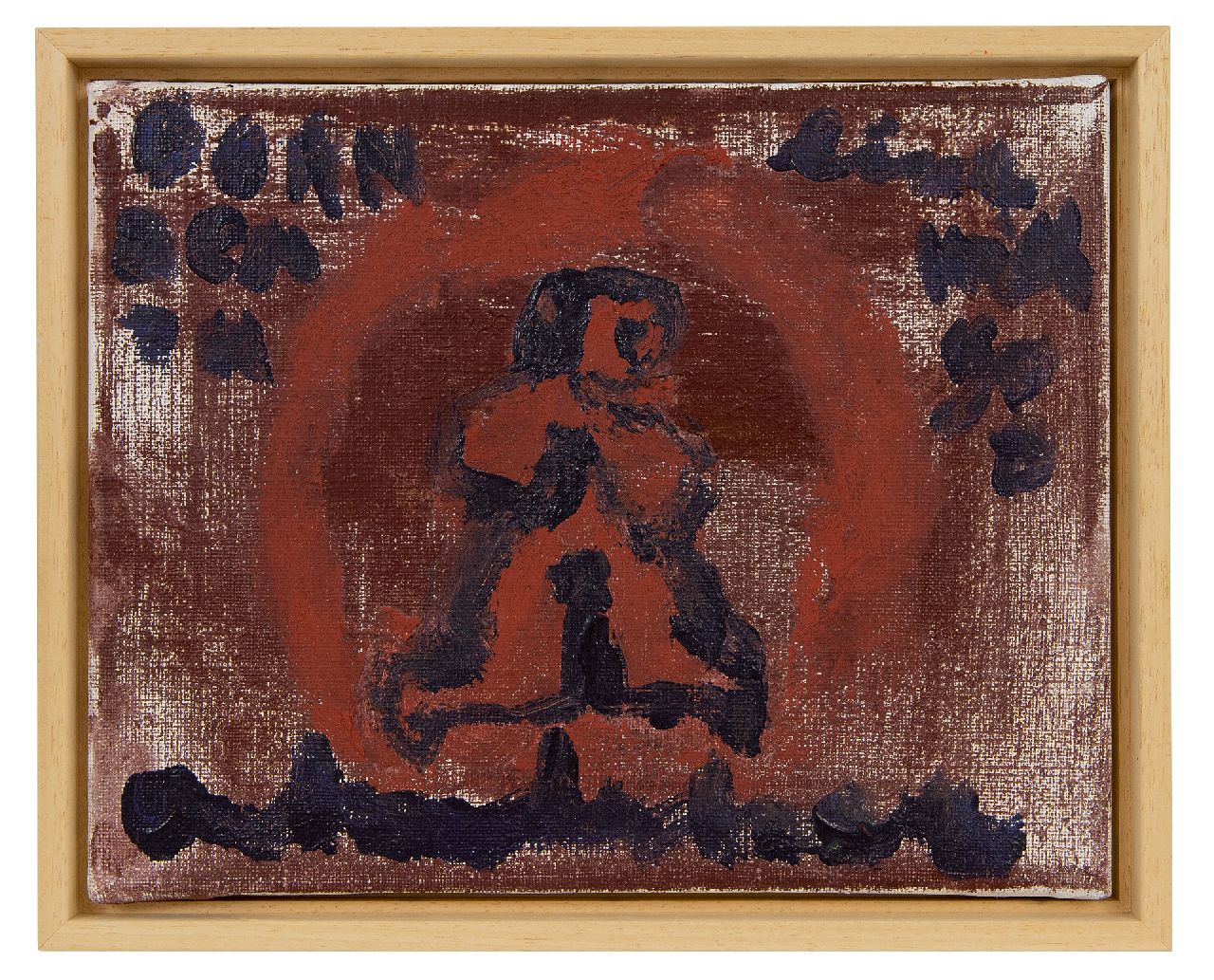 Heyboer A.  | Anton Heyboer | Gemälde zum Verkauf angeboten | Born death, live with god, Öl auf Leinwand 24,1 x 29,9 cm, Unterzeichnet u.m.