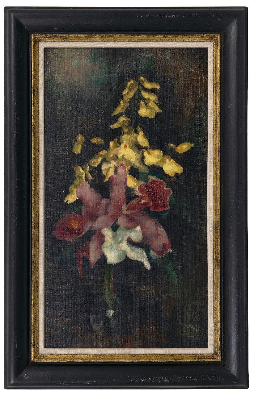 Kelder A.B.  | Antonius Bernardus 'Toon' Kelder | Gemälde zum Verkauf angeboten | Blumenstillleben, Öl auf Leinwand 67,0 x 37,3 cm, Unterzeichnet l.u.