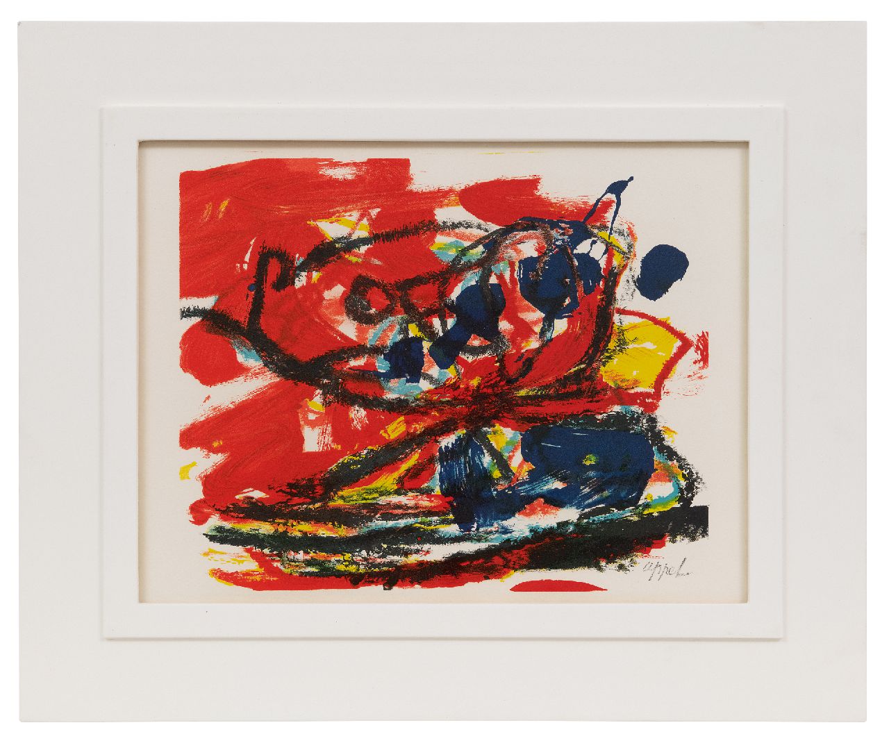 Appel C.K.  | Christiaan 'Karel' Appel | Grafik zum Verkauf angeboten | Musique Barbare, Litho 28,0 x 37,5 cm, Unterzeichnet u.r. (im Stein) und zu datieren 1963