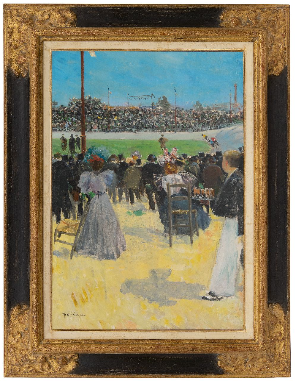 Abel-Truchet L.  | Louis Abel-Truchet, Le vélodrome, Öl auf Leinwand 55,2 x 38,6 cm, Unterzeichnet u.l.