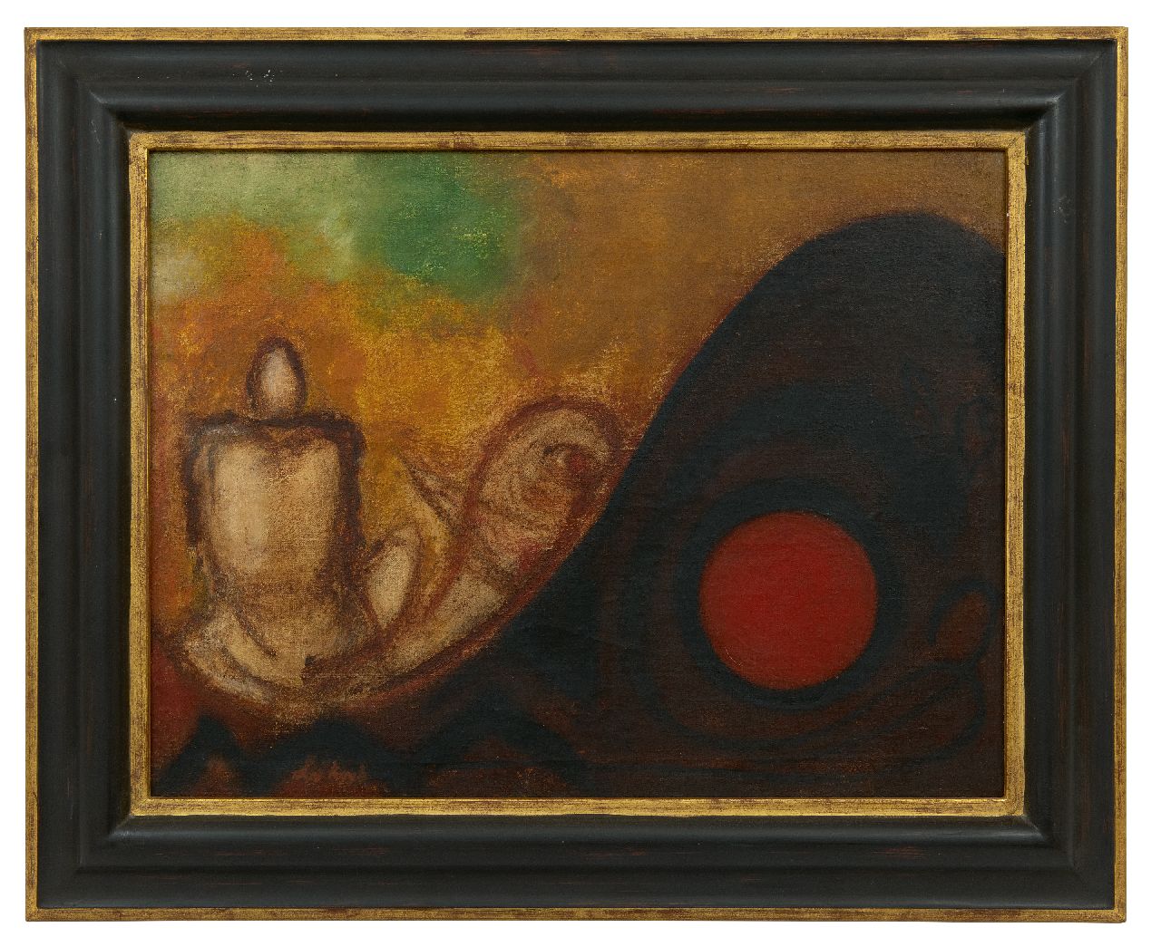 Kuik L. van | Laurens van Kuik | Gemälde zum Verkauf angeboten | Komposition, Öl auf Leinwand 46,1 x 60,2 cm, Unterzeichnet u.l.