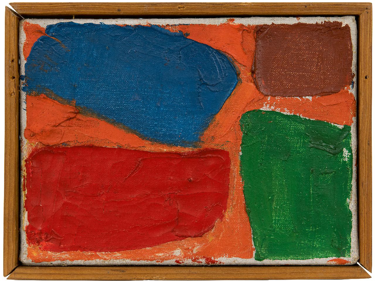 Gilbert S.  | Stephen Gilbert | Gemälde zum Verkauf angeboten | Komposition, Öl auf Leinwand 16,3 x 22,5 cm, te dateren ca. 1951