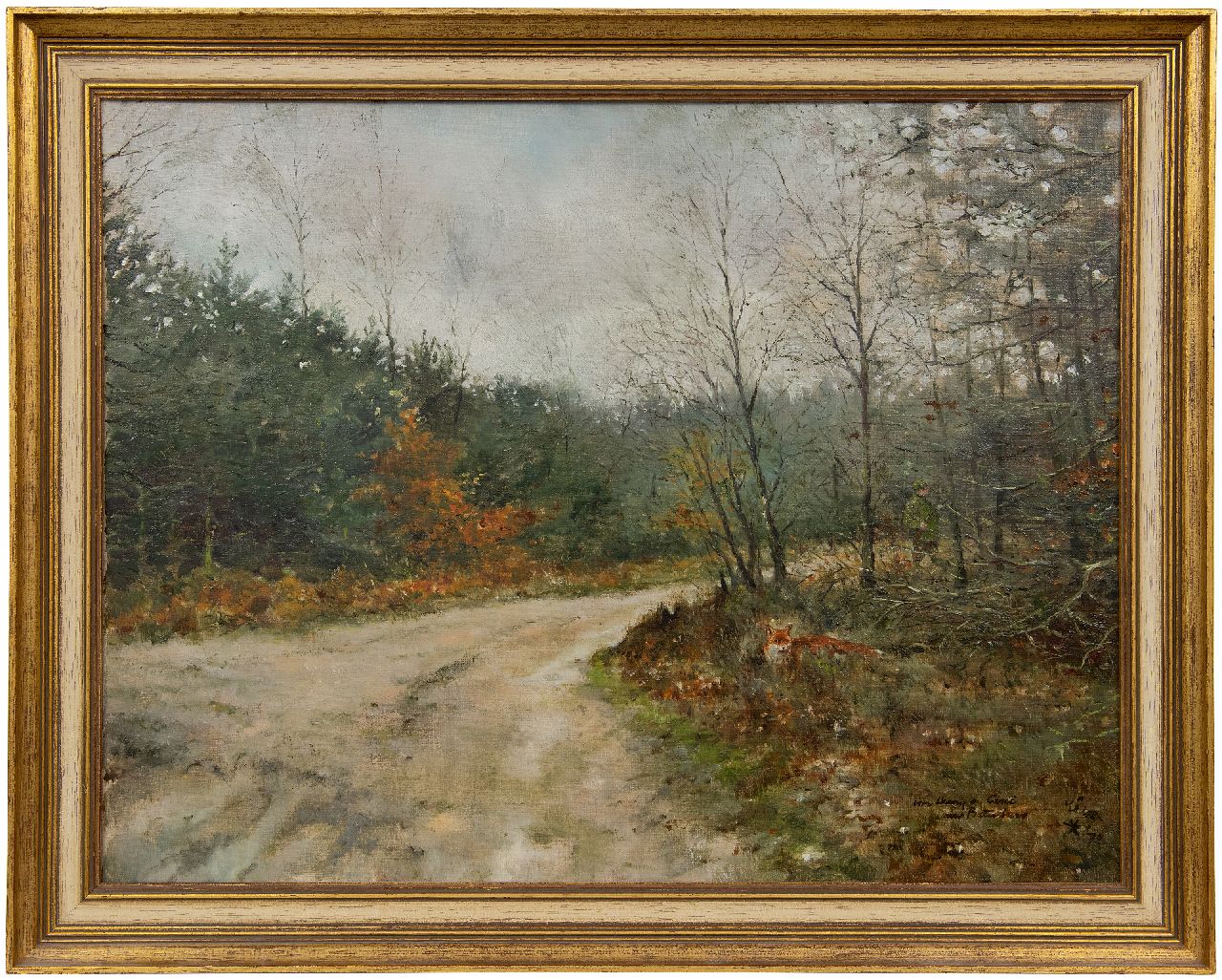 Poortvliet R.  | Rien Poortvliet, Ein Fuchs im Waldlandschaft, Öl auf Leinwand 50,4 x 65,7 cm, Unterzeichnet u.r. und datiert '72