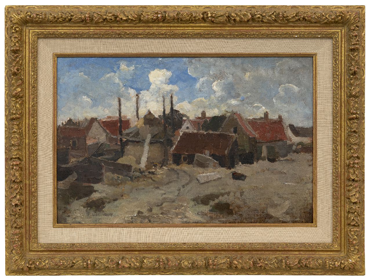 Munthe G.A.L.  | Gerhard Arij Ludwig 'Morgenstjerne' Munthe | Gemälde zum Verkauf angeboten | Noordwijk von den Dünen aus gesehen, Öl auf Leinwand auf Holz 33,4 x 50,5 cm, Unterzeichnet u.l.