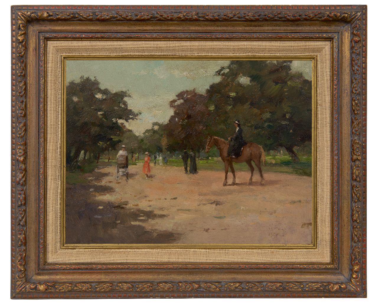 Ligtelijn E.J. | Evert Jan Ligtelijn | Gemälde zum Verkauf angeboten | Sommertag im Park, Öl auf Holz 28,2 x 37,6 cm Ligtelijn E.J. | Evert Jan Ligtelijn | Gemälde zum Verkauf angeboten | Sommertag im Park, Öl auf Holz 28,2 x 37,6 cm