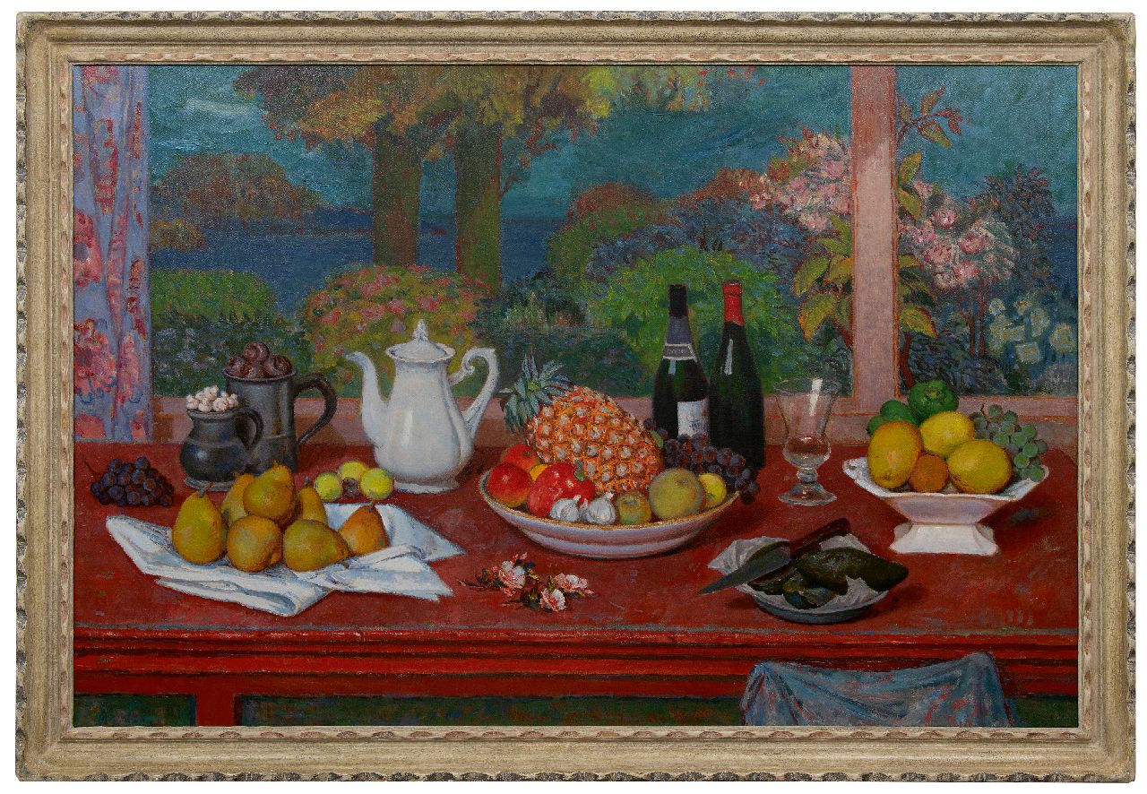 Röling G.V.A.  | Gerard Victor Alphons 'Gé' Röling | Gemälde zum Verkauf angeboten | Tischstilleben, Öl auf Leinwand 99,5 x 150,6 cm, Unterzeichnet u.m.
