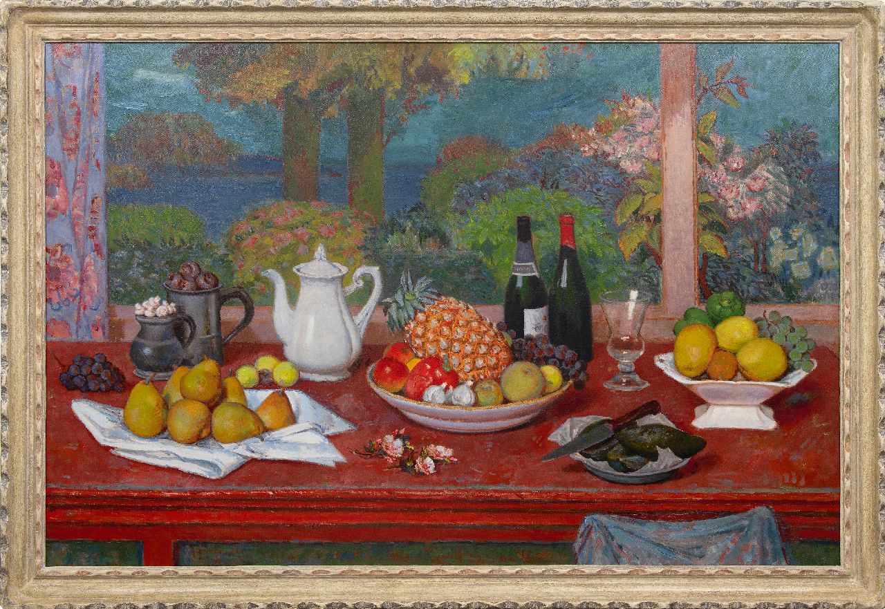 Röling G.V.A.  | Gerard Victor Alphons 'Gé' Röling | Gemälde zum Verkauf angeboten | Tischstilleben, Öl auf Leinwand 99,5 x 150,6 cm, Unterzeichnet u.m.
