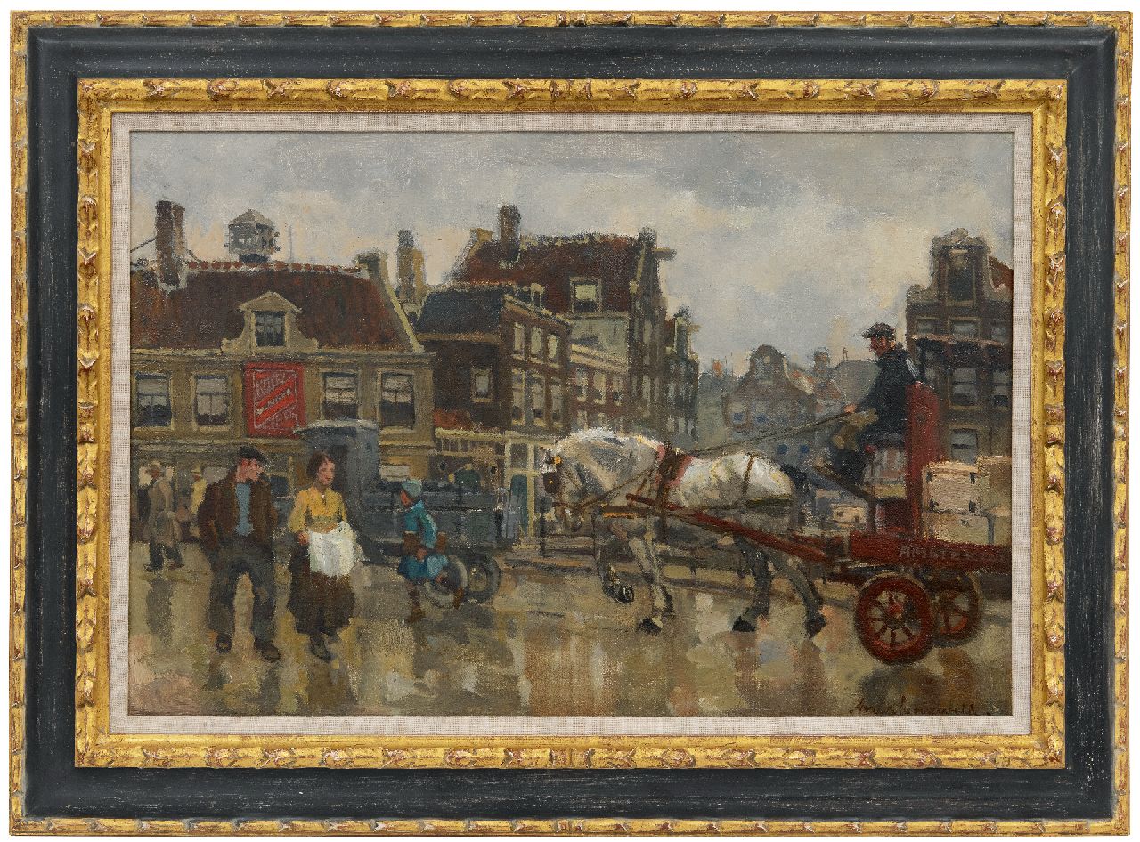 Langeveld F.A.  | Franciscus Arnoldus 'Frans' Langeveld | Gemälde zum Verkauf angeboten | Brücke in Amsterdam, Öl auf Leinwand 40,5 x 61,0 cm, Unterzeichnet r.u.