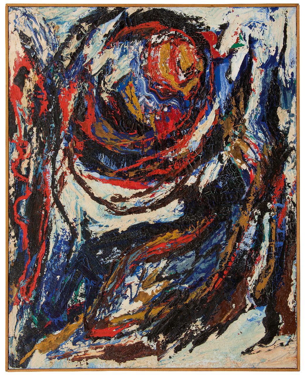 Hunziker F.  | Frieda Hunziker | Gemälde zum Verkauf angeboten | Wirbel, Öl auf Leinwand 125,2 x 100,4 cm, Unterzeichnet auf Keilrahmen (zweimal) und zu datieren 1963