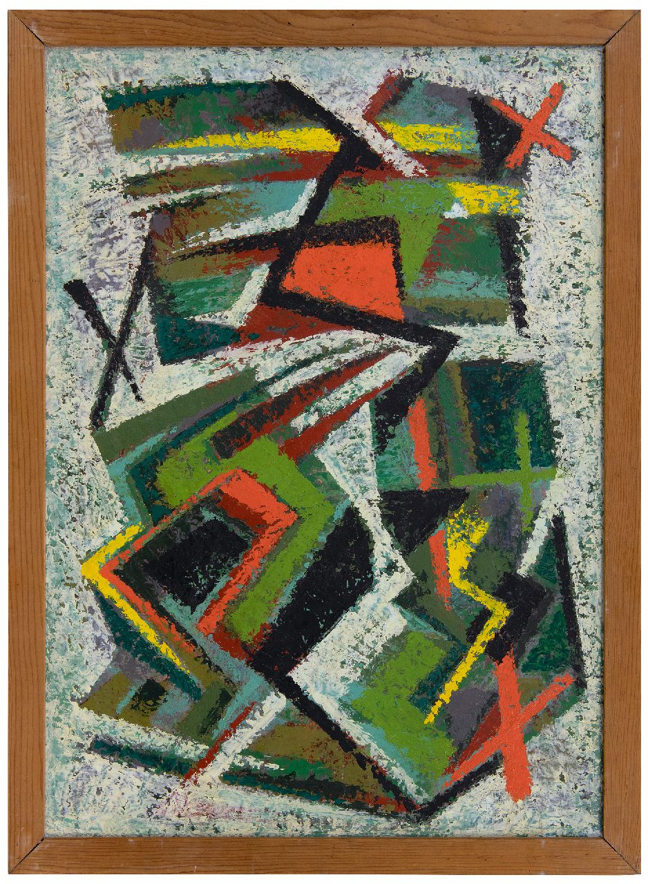 Hunziker F.  | Frieda Hunziker, Schrauben, Öl auf Leinwand 70,4 x 50,2 cm, zu datieren 1948