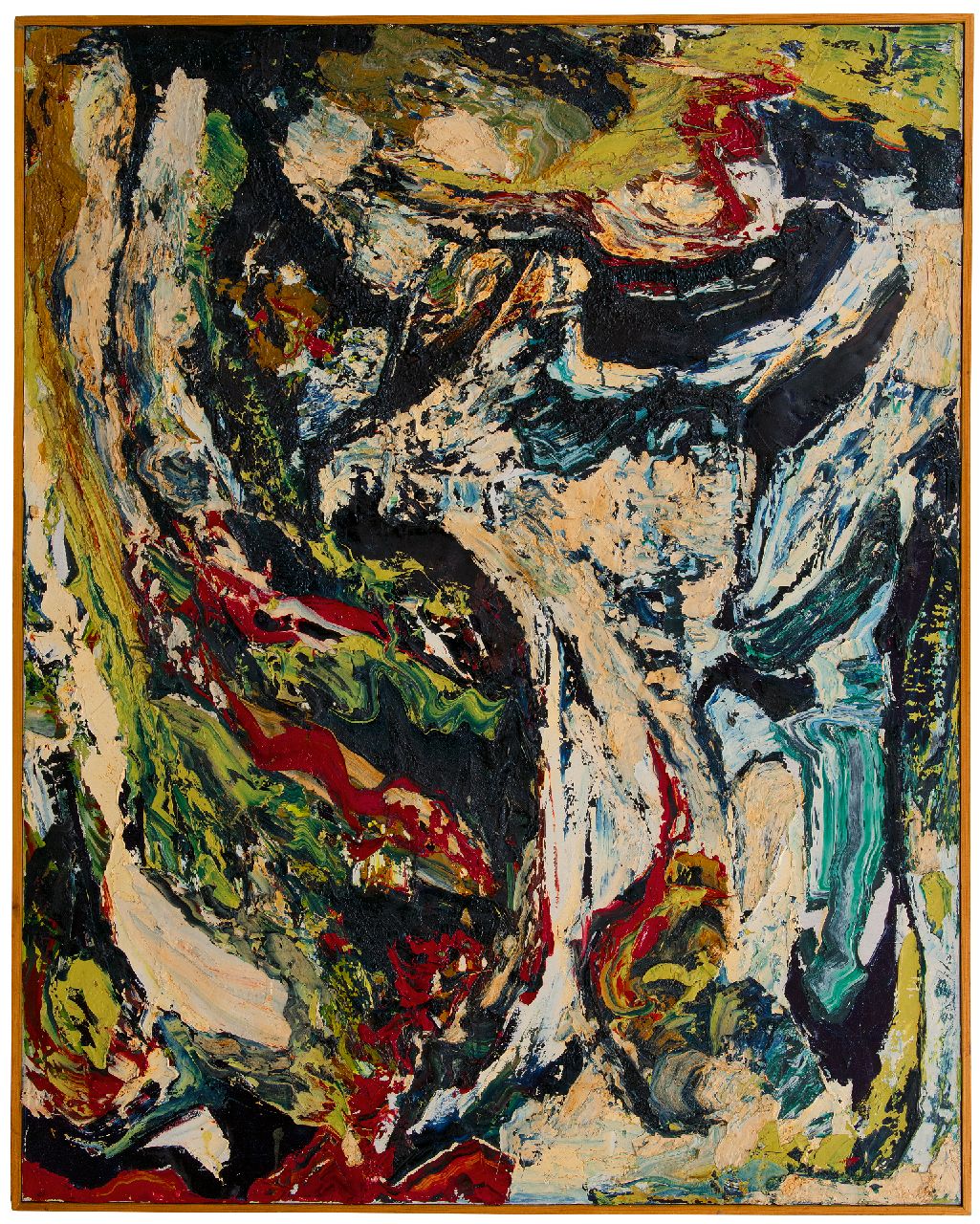 Hunziker F.  | Frieda Hunziker, Das Geheimnis, Öl auf Leinwand 125,1 x 99,7 cm, Unterzeichnet im Verso und zu datieren 1962