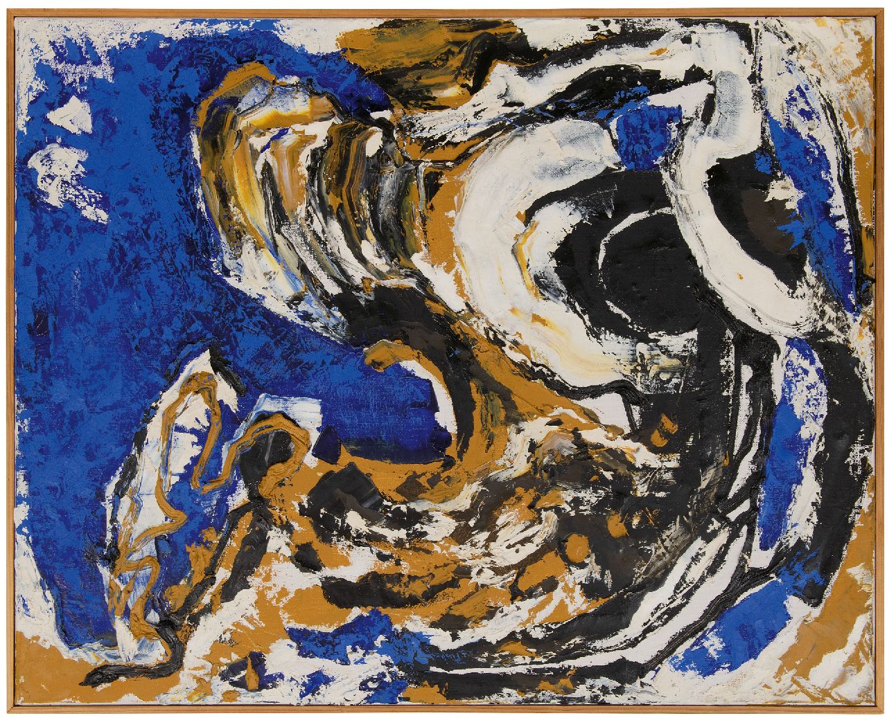 Hunziker F.  | Frieda Hunziker, Welle, Öl auf Leinwand 80,2 x 100,2 cm, zu datieren 1964