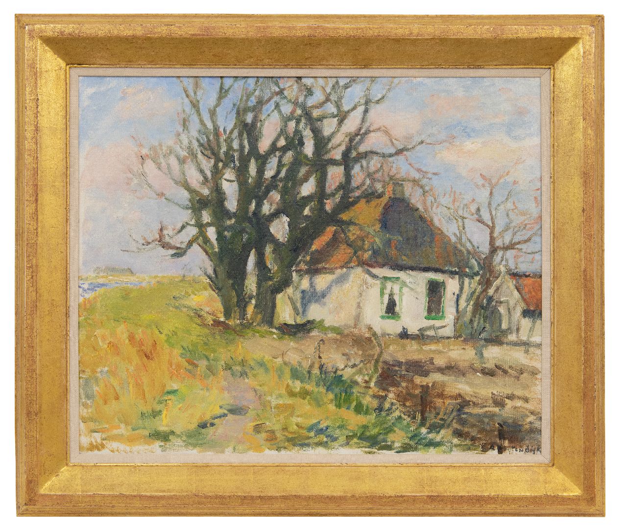 Buytendijk A.F.J.  | Antonie Frederik Jacobus 'Anton' Buytendijk, 'Blauwbörgje', Öl auf Leinwand 52,5 x 64,0 cm, Unterzeichnet u.r.