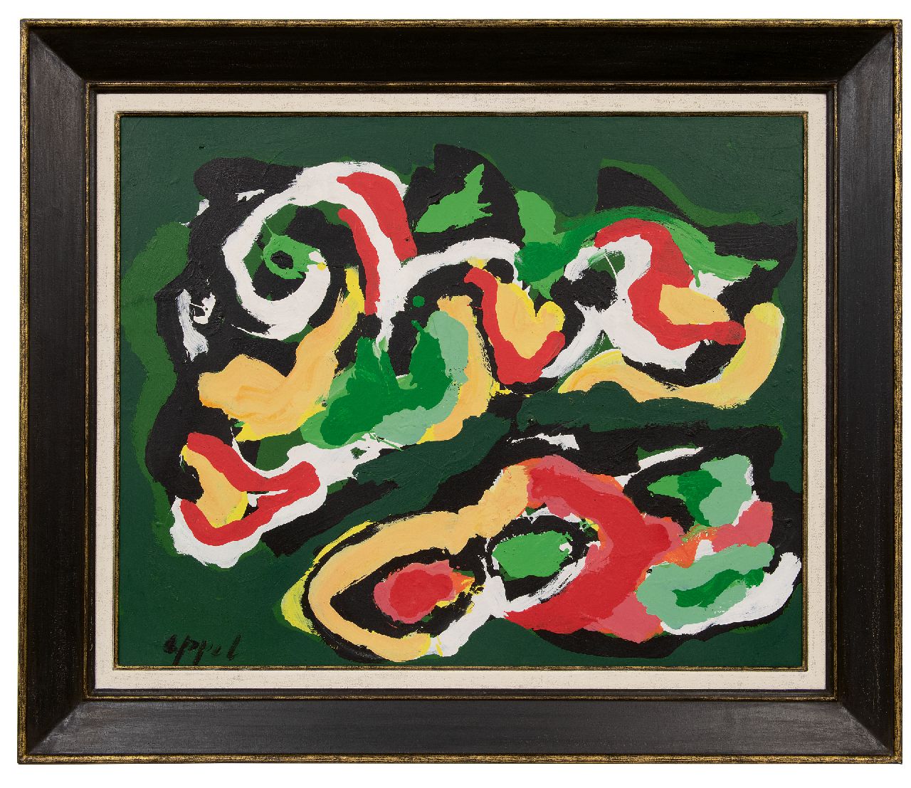 Appel C.K.  | Christiaan 'Karel' Appel | Gemälde zum Verkauf angeboten | Ohne Titel, Acryl auf Papier auf Leinwand 68,1 x 84,1 cm, Unterzeichnet u.l.