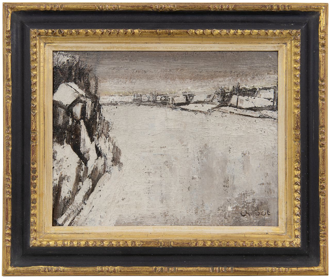 Chabot H.  | Hendrik 'Henk' Chabot | Gemälde zum Verkauf angeboten | Winter 1944/1945, Öl auf Papier auf Holz 24,5 x 30,7 cm, Unterzeichnet u.r. und zu datieren um 1944