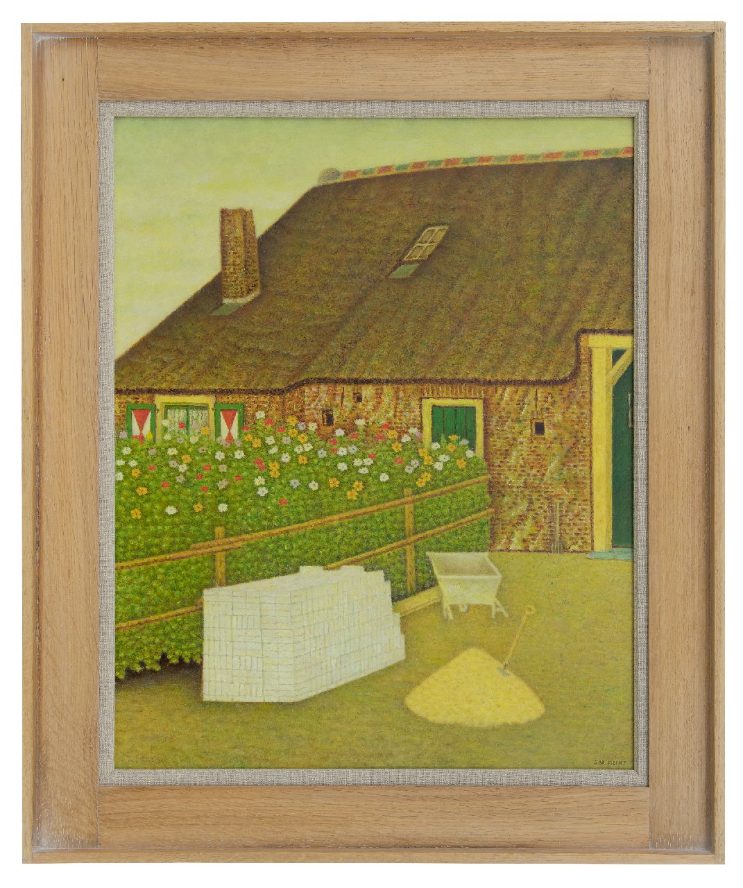 Meijer S.  | Salomon 'Sal' Meijer | Gemälde zum Verkauf angeboten | Bauernhof, Blaricum, Öl auf Holz 51,0 x 41,1 cm, Unterzeichnet u.r. und u.l. mit Signatur Resten