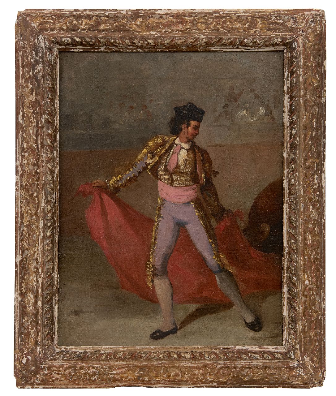 Ruiz de Valdivia N.  | Nicolás Ruiz de Valdivia | Gemälde zum Verkauf angeboten | Der Matador, Öl auf Leinwand 37,3 x 27,4 cm, Unterzeichnet u.l. und datiert 1860