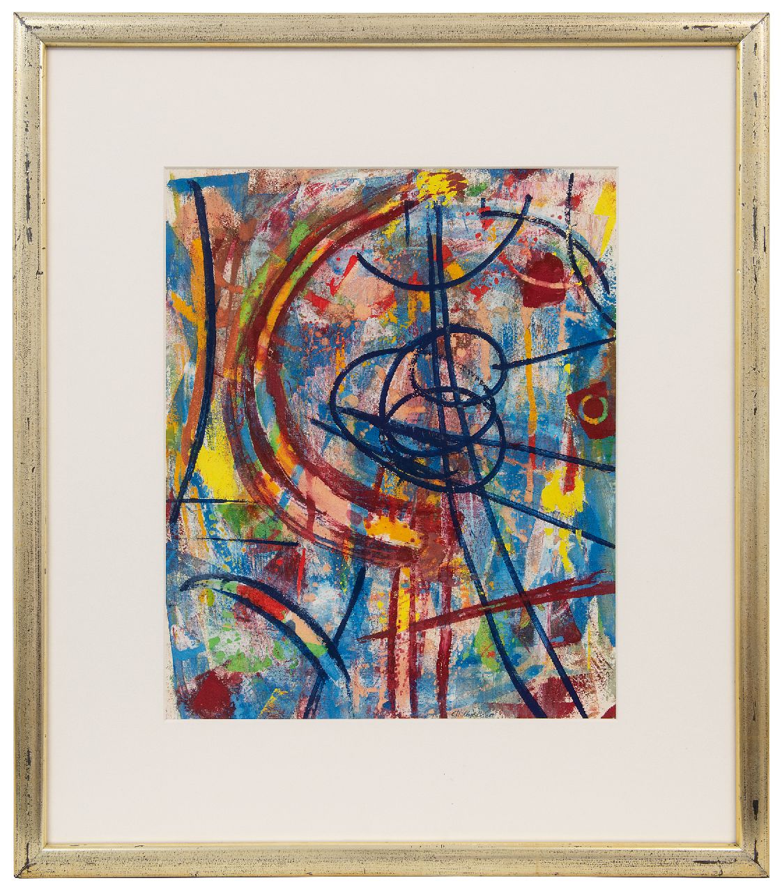 Boers W.H.F.  | 'Willy' Herman Friederich Boers | Aquarelle und Zeichnungen zum Verkauf angeboten | Ohne Titel, Gouache auf Papier 44,5 x 36,5 cm, Unterzeichnet u.M. und zu datieren um 1950