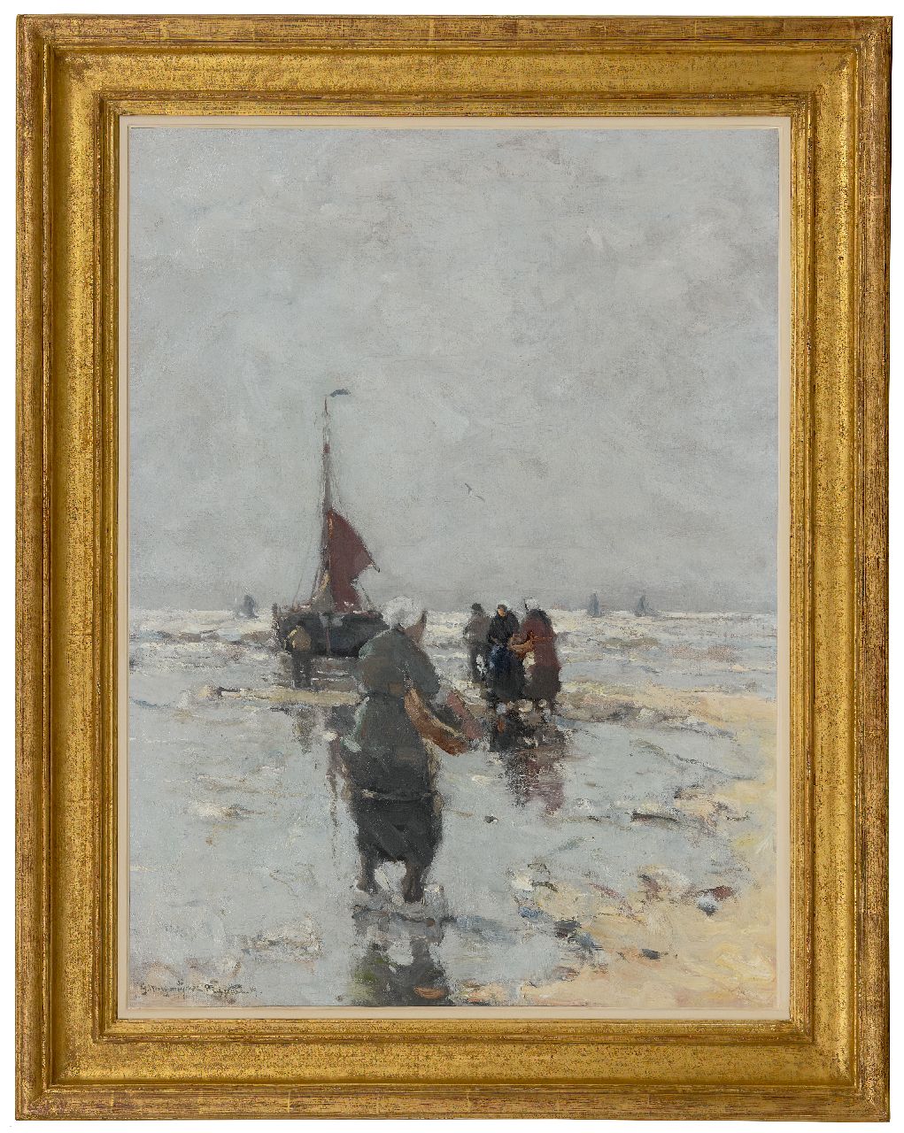 Munthe G.A.L. | Gerhard Arij Ludwig 'Morgenstjerne' Munthe | Gemälde zum Verkauf angeboten | Fischerinnen am Strand, Katwijk, Öl auf Leinwand 77,3 x 57,2 cm, Unterzeichnet u.l. und datiert '19 Munthe G.A.L. | Gerhard Arij Ludwig 'Morgenstjerne' Munthe | Gemälde zum Verkauf angeboten | Fischerinnen am Strand, Katwijk, Öl auf Leinwand 77,3 x 57,2 cm, Unterzeichnet u.l. und datiert '19