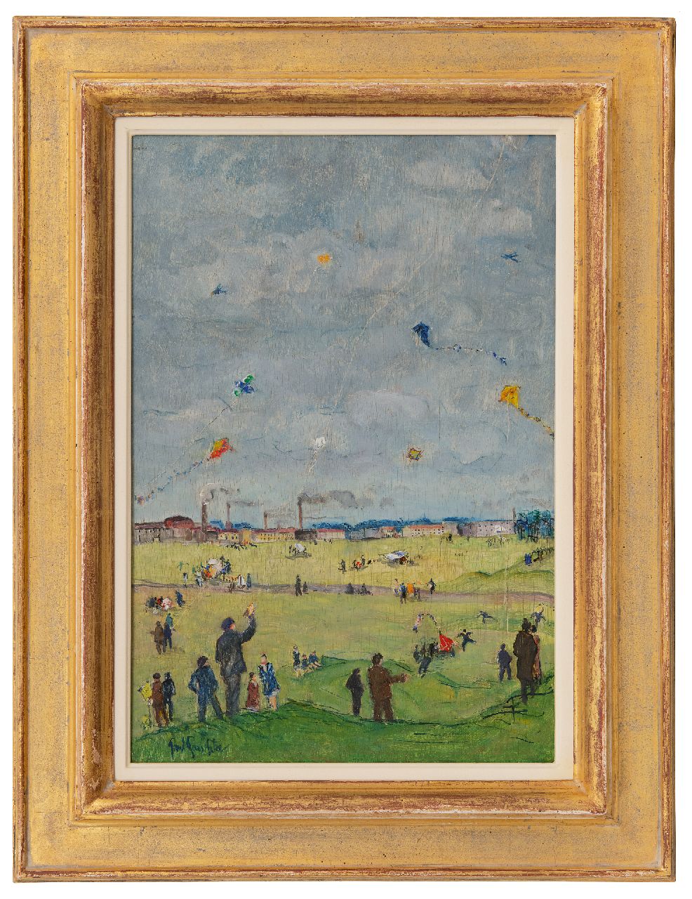 Paeschke P. | Paul Paeschke | Gemälde zum Verkauf angeboten | Drachensteigen auf dem Tempelhofer Feld in Berlin, Öl auf Holz 45,0 x 30,8 cm, Unterzeichnet u.l. und zu datieren um 1910 Paeschke P. | Paul Paeschke | Gemälde zum Verkauf angeboten | Drachensteigen auf dem Tempelhofer Feld in Berlin, Öl auf Holz 45,0 x 30,8 cm, Unterzeichnet u.l. und zu datieren um 1910