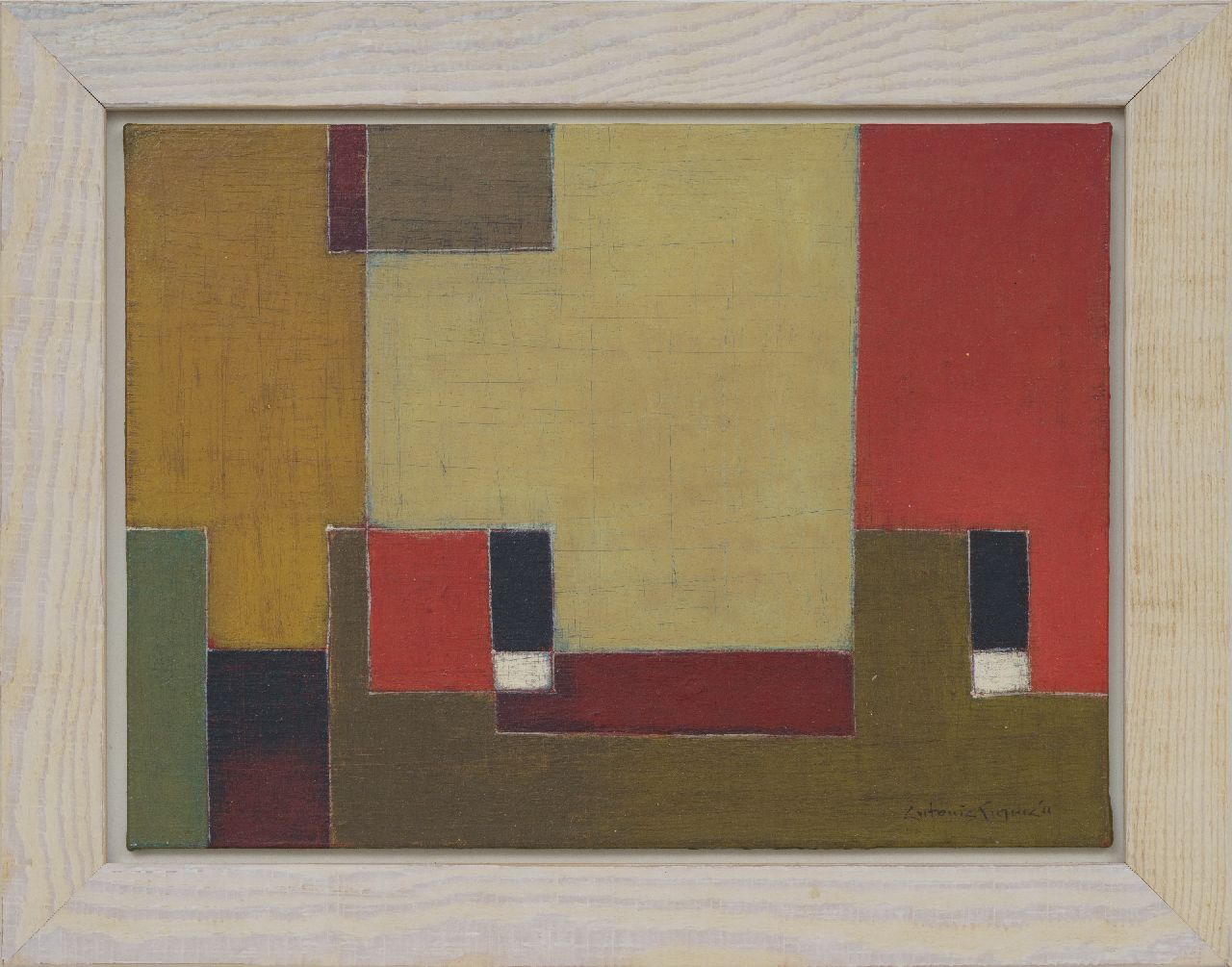 Guzmán A.  | Antonia Guzmán, Starke Beziehung, Acryl auf Holzfaserplatte 17,8 x 24,2 cm, Unterzeichnet r.u. und datiert '11