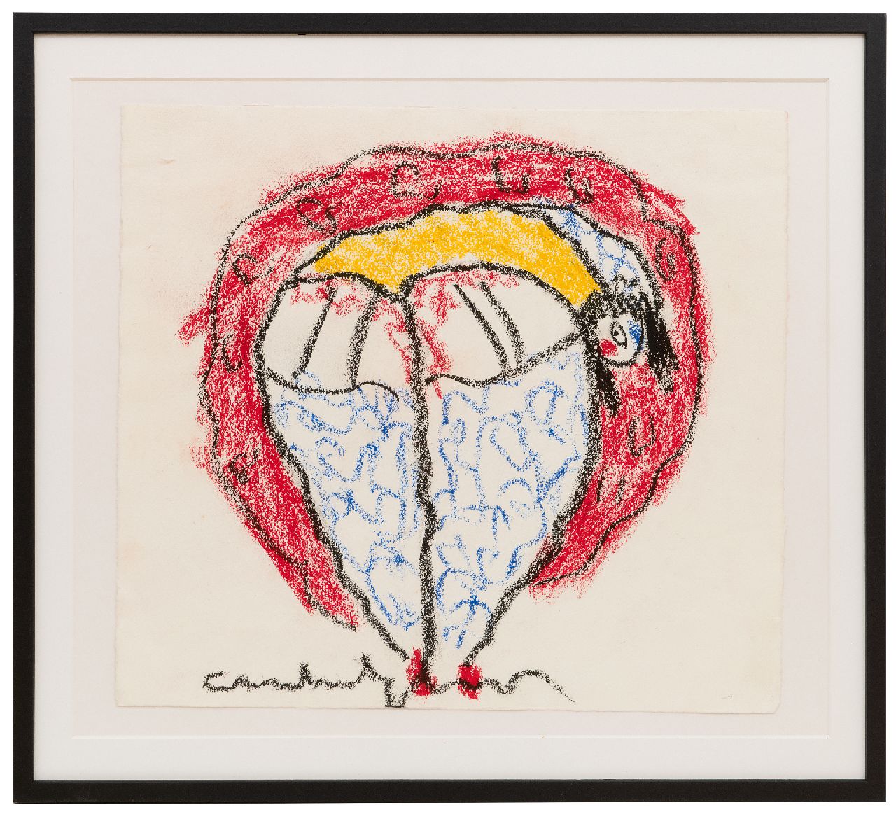 Heyboer A.  | Anton Heyboer | Aquarelle und Zeichnungen zum Verkauf angeboten | Tänzerin, Kreide auf Papier 35,9 x 39,6 cm, Unterzeichnet m.u.