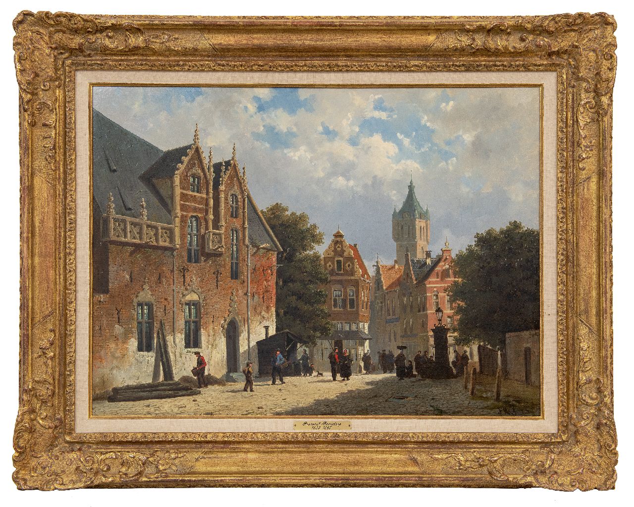 Roosdorp F.  | Frederik Roosdorp | Gemälde zum Verkauf angeboten | x, Öl auf Leinwand 52,0 x 69,5 cm, Unterzeichnet u.r.